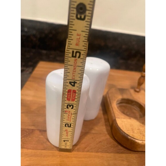 Vintage Wood Napkin Holder w/Salt & Pepper Dispensers - Picture 8 of 8